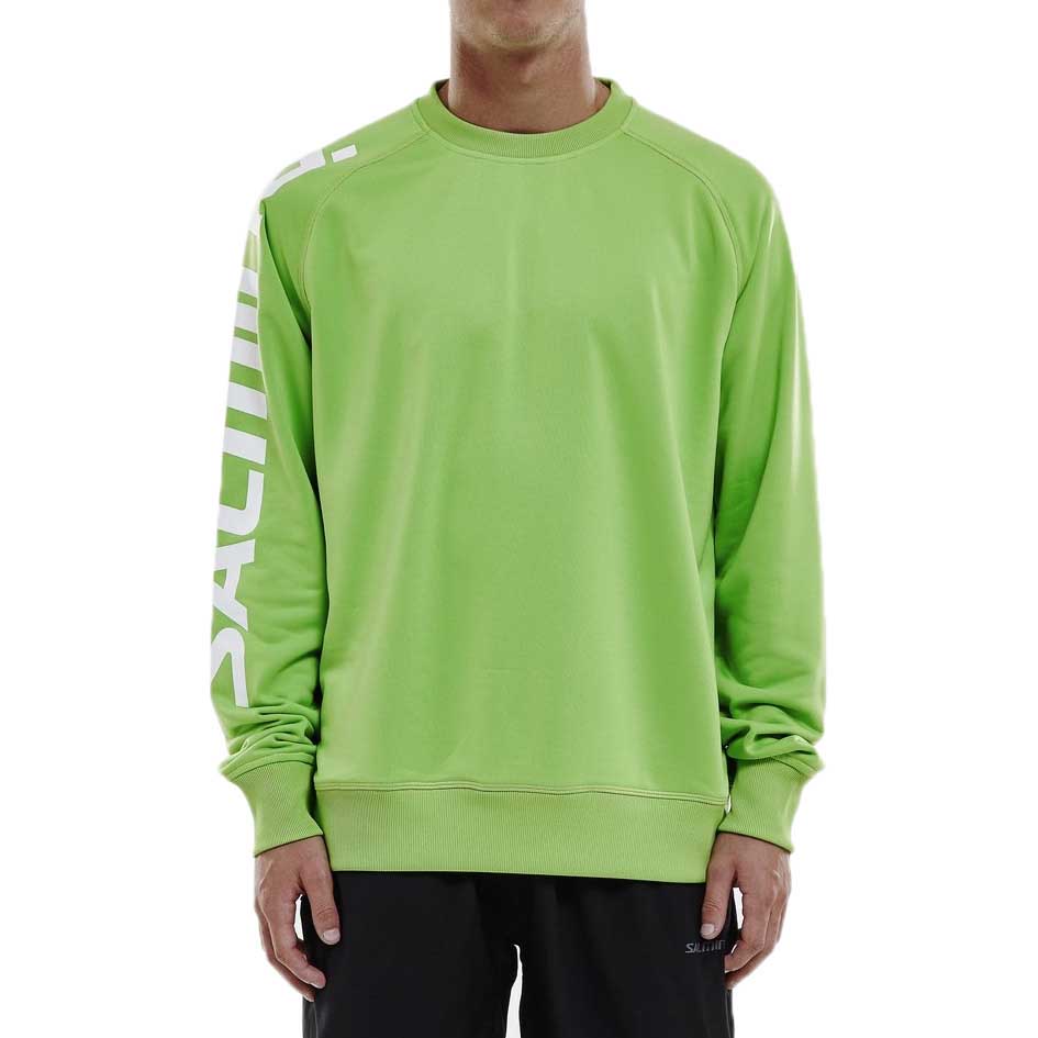 Salming Sweat-shirt Logo Warm Up S Lime Green
