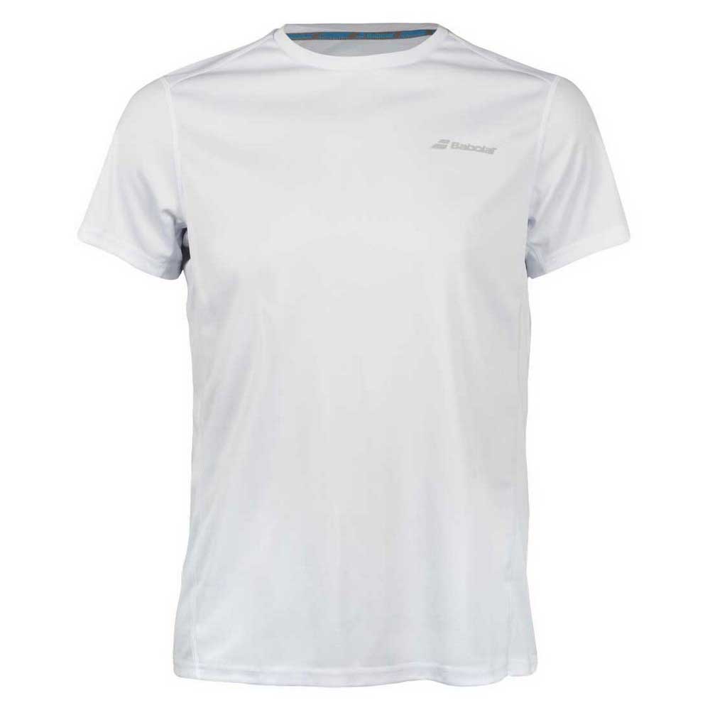 Babolat T-shirt à Manches Courtes Core Flag Club 6-8 Years White / White