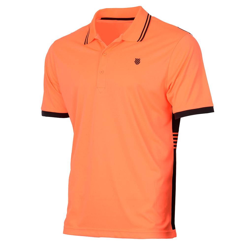 K-swiss Performance Short Sleeve Polo Shirt Orange S Homme