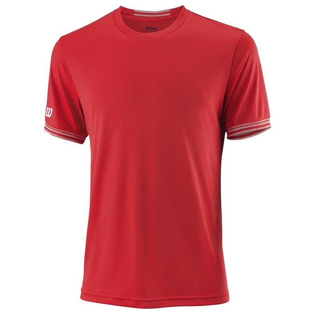 Wilson Team Solid Crew Short Sleeve T-shirt Rouge S Homme