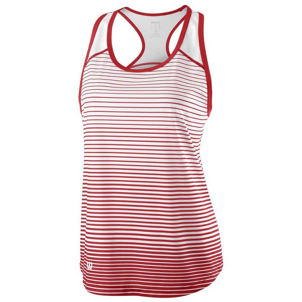 Wilson Team Striped Sleeveless T-shirt Blanc XL