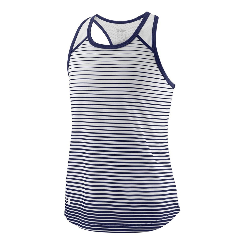 Wilson Team Striped Sleeveless T-shirt Bleu 12 Years