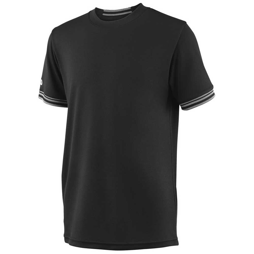 Wilson Team Solid Crew Short Sleeve T-shirt Noir 10 Years Garçon