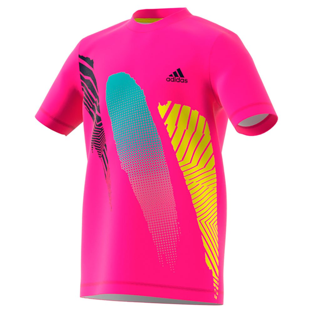 Adidas T-shirt Manche Courte Seasonal 164 cm Shock Pink
