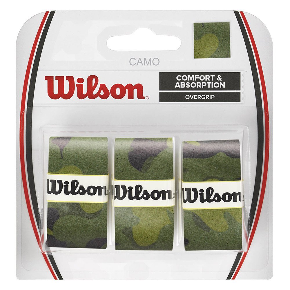 Wilson Camo Tennis Overgrip 3 Units Vert