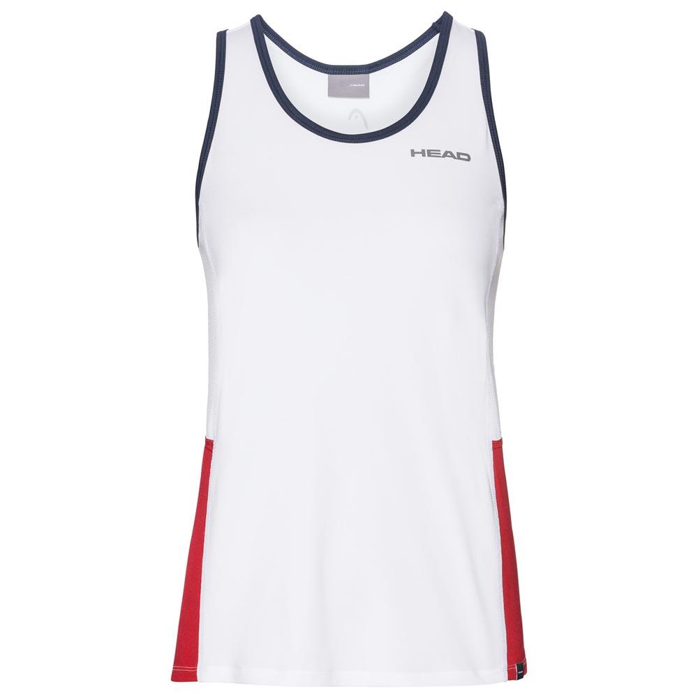 Head Racket Club Sleeveless T-shirt Blanc 152 cm Garçon