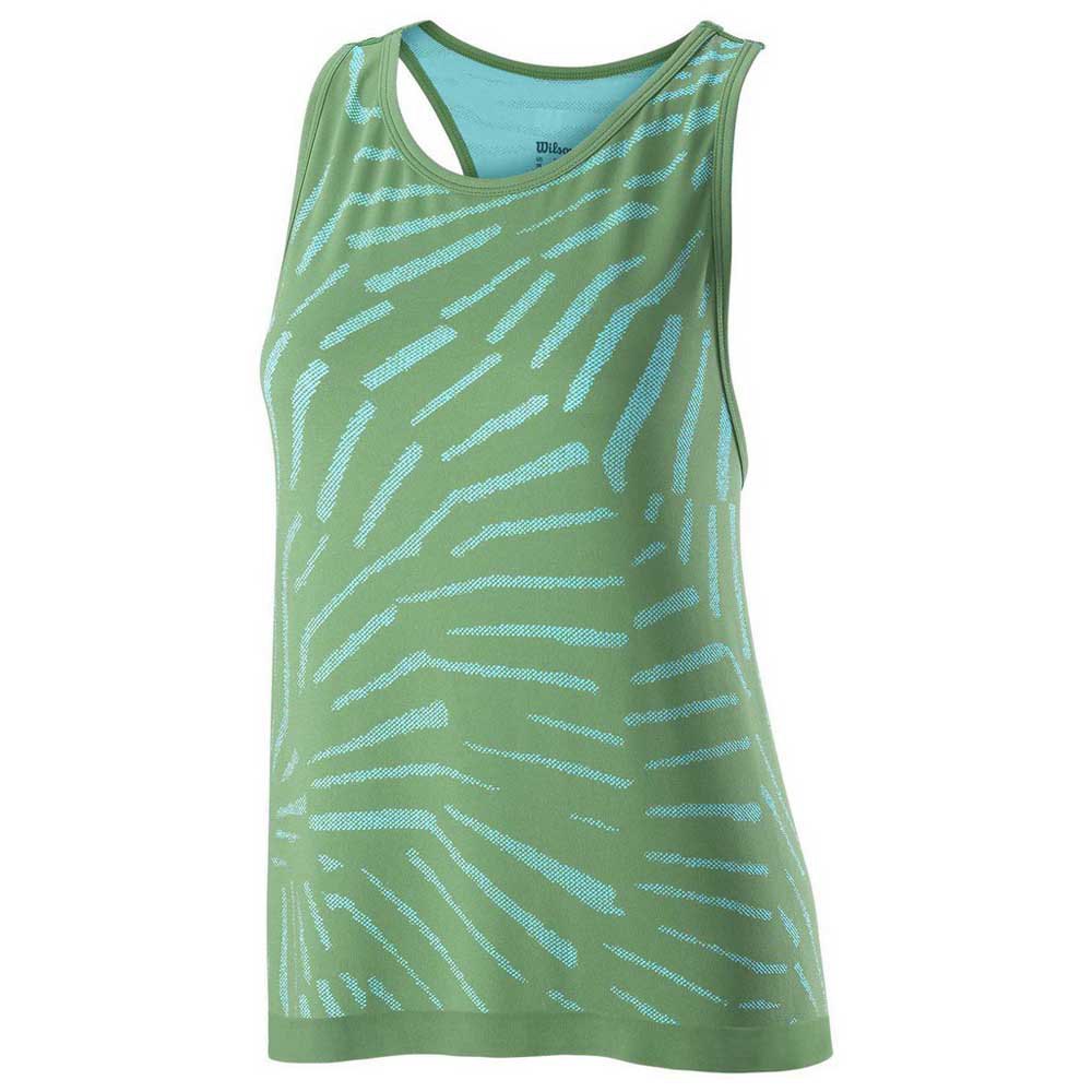 Wilson Competition Seamless Sleeveless T-shirt Vert L Femme