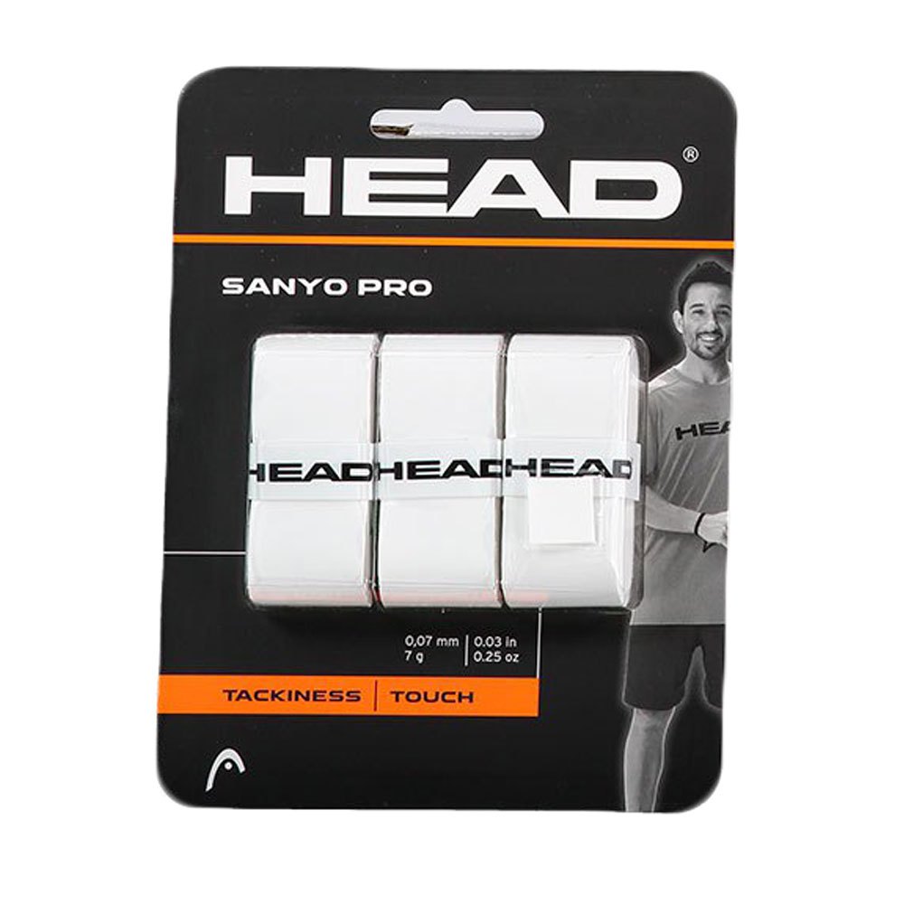 Head Racket Sanyo Pro Padel Overgrip 3 Units Blanc
