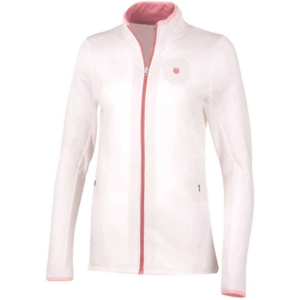 K-swiss Hypercourt Full Zip Sweatshirt Blanc S Femme