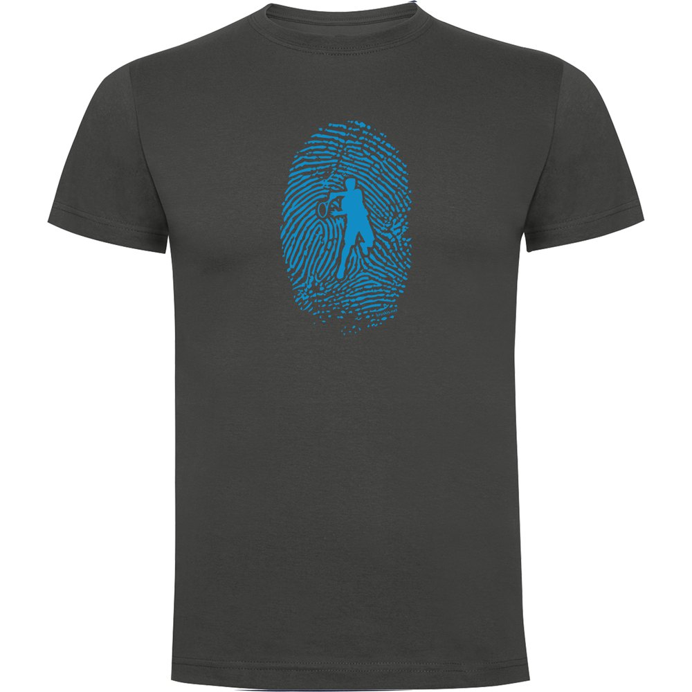 Kruskis Tennis Fingerprint Short Sleeve T-shirt Gris XL Homme