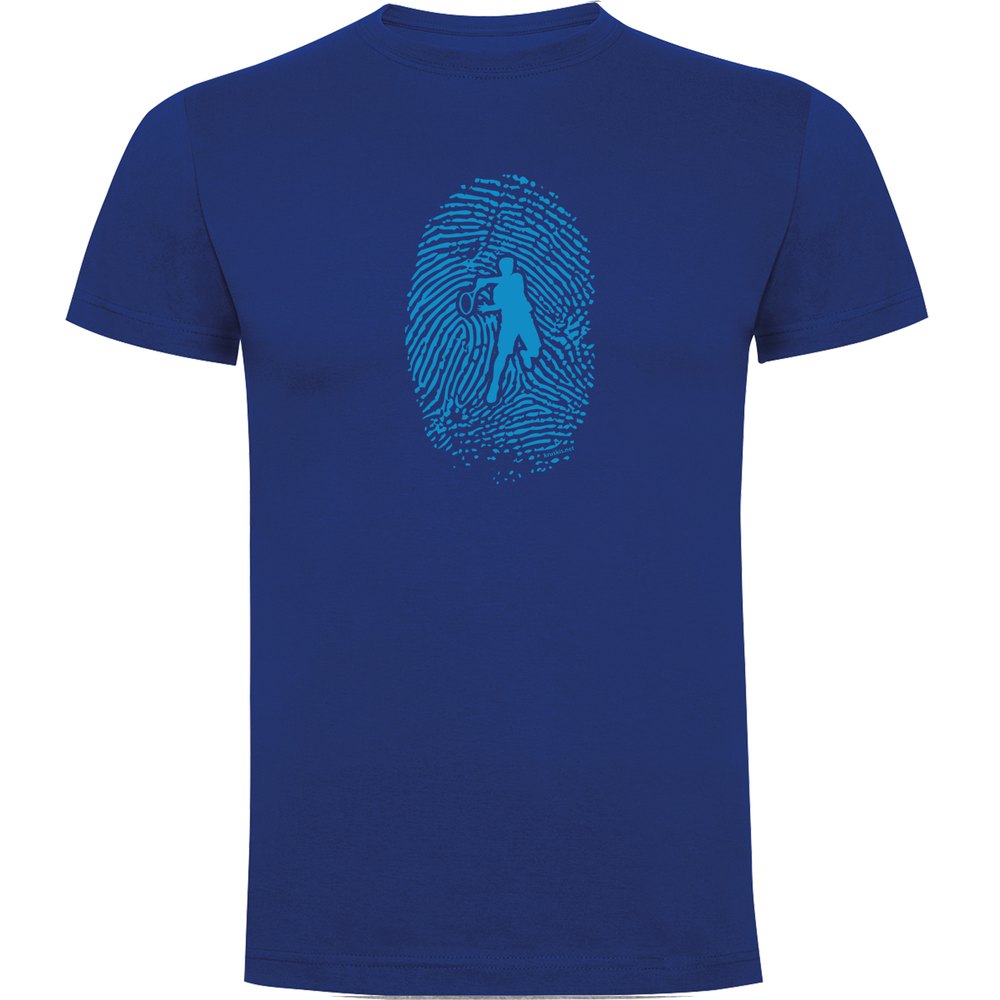 Kruskis Tennis Fingerprint Short Sleeve T-shirt Bleu XL Homme
