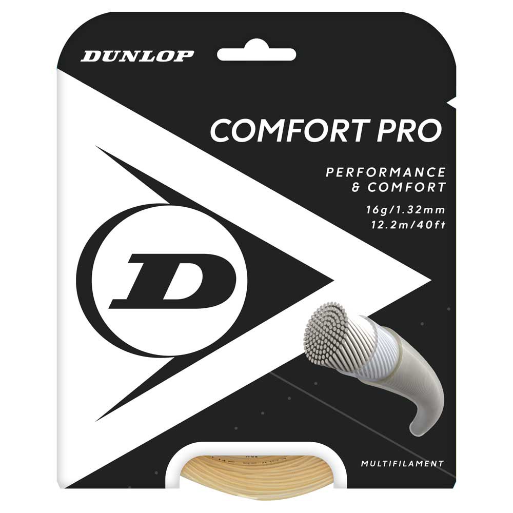 Dunlop Comfort Pro 12 M Tennis Single String Blanc,Noir 1.28 mm
