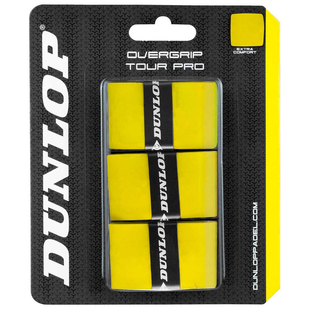 Dunlop Surgrip Padel Tour Pro 3 Unités One Size Yellow