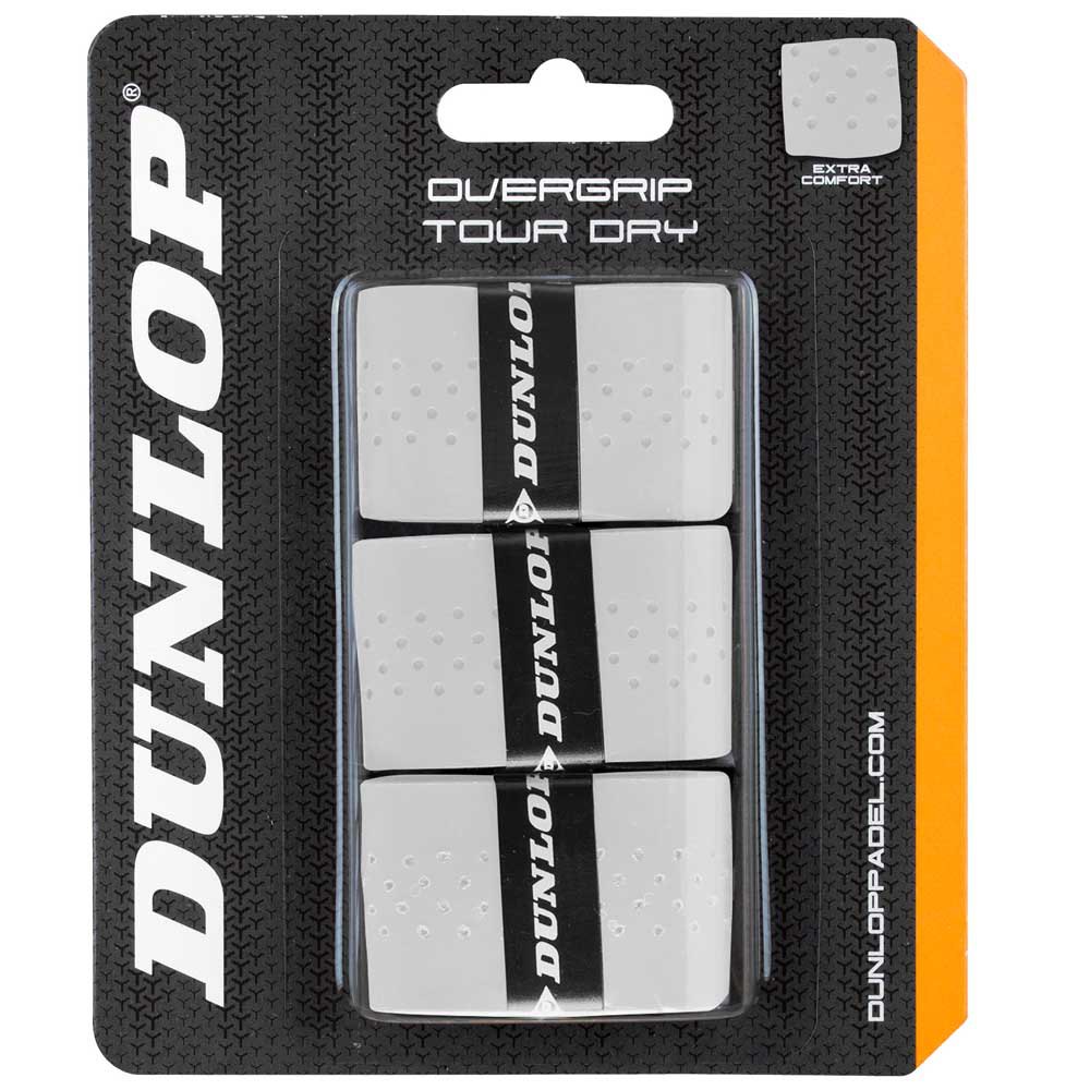 Dunlop Surgrip Padel Tour Dry 3 Unités One Size White