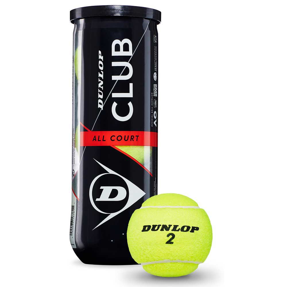 Dunlop Club All Court Tennis Balls Jaune 3 Balls