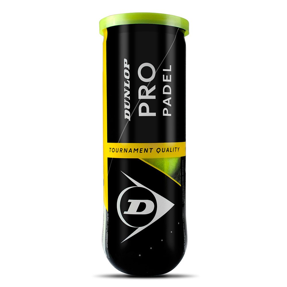 Dunlop Pro Padel Padel Balls Jaune,Noir 3 Balls