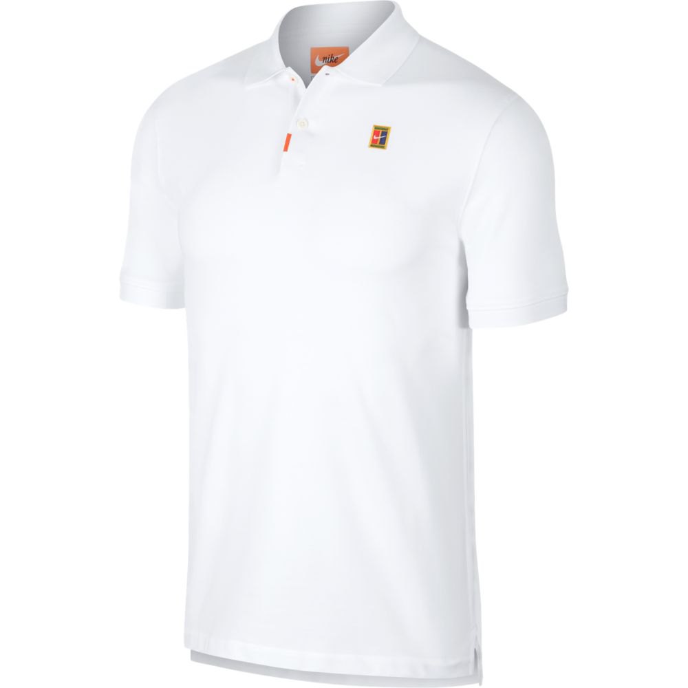 Nike Polo à Manches Courtes Heritage Slim S White
