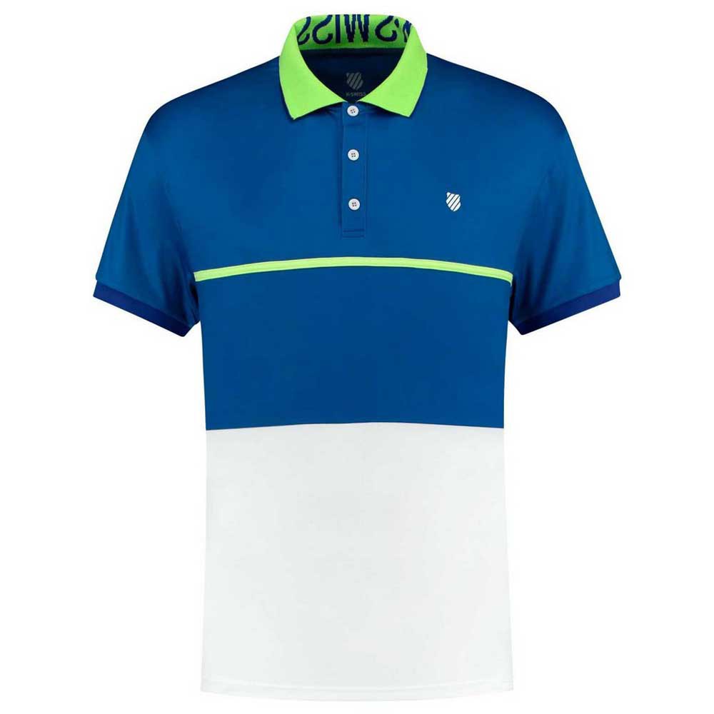 K-swiss Hypercourt Express Short Sleeve Polo Shirt Bleu L Homme