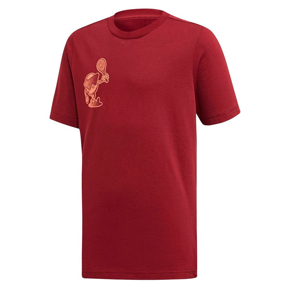 Adidas Category Logo Short Sleeve T-shirt Rouge 15-16 Years Garçon