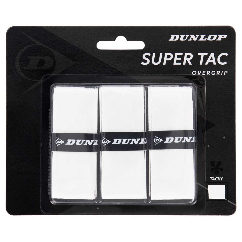 Dunlop Super Tac Tennis Overgrip 3 Units Blanc
