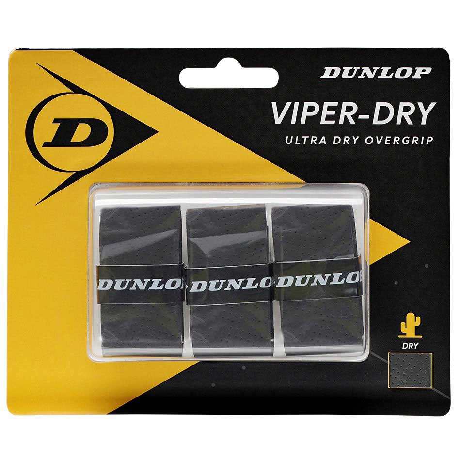 Dunlop Viperdry Tennis Overgrip 3 Units Noir