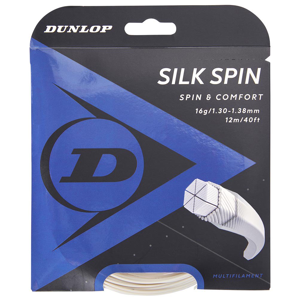 Dunlop Corde Simple De Tennis Silk Spin 12 M 1.25 mm / 1.30 mm Natural