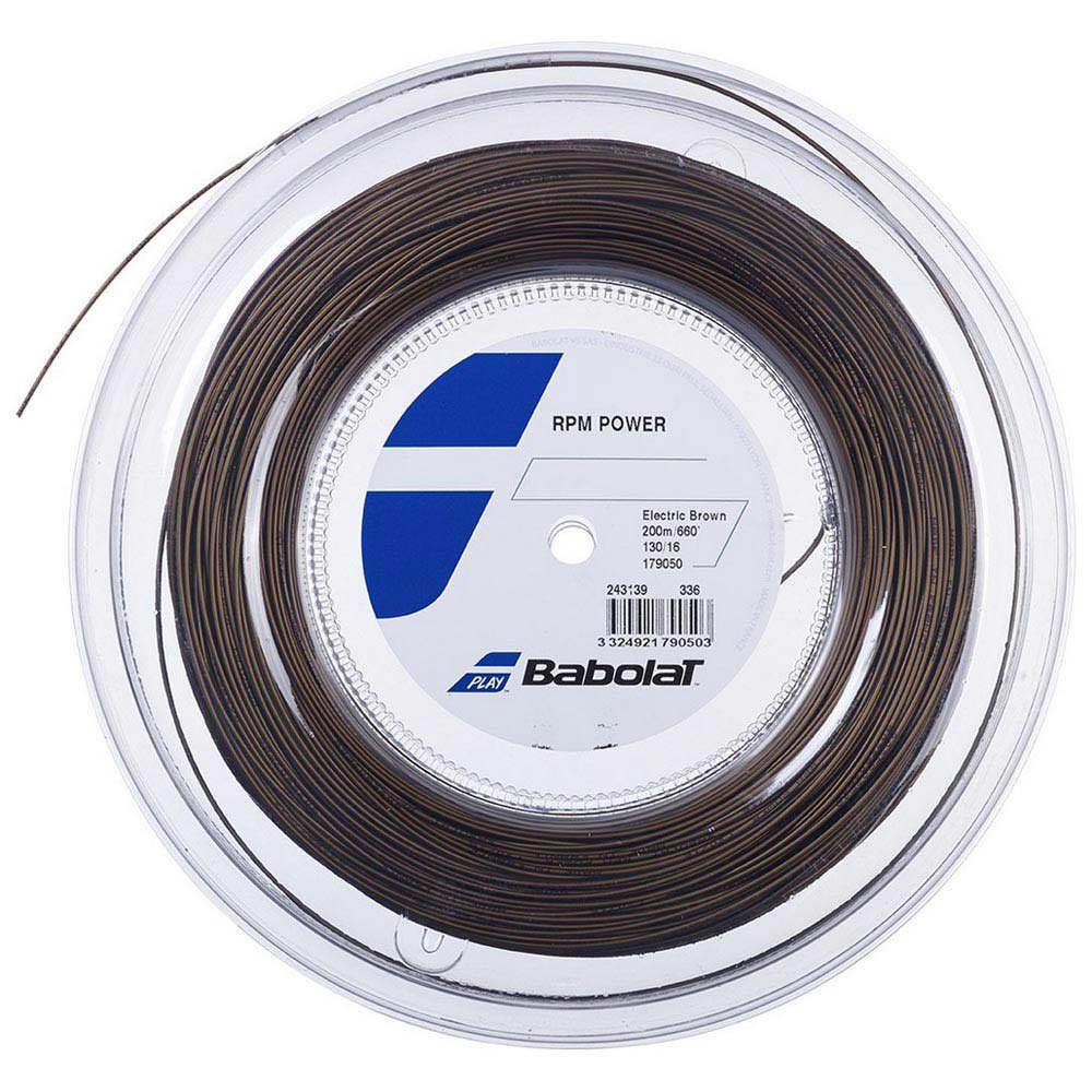 Babolat Rpm Power 200 M Tennis Reel String Marron 1.30 mm