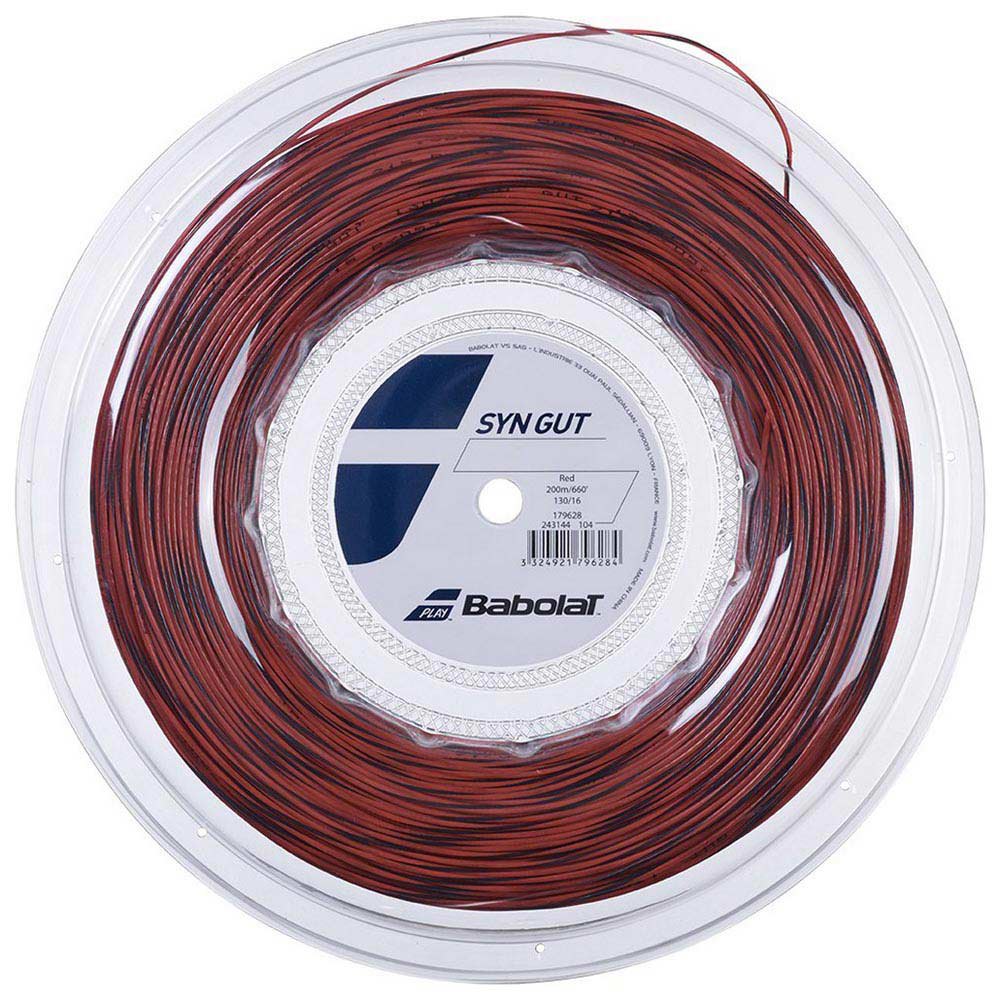 Babolat Synthetic Gut 200 M Tennis Reel String Rouge 1.30 mm