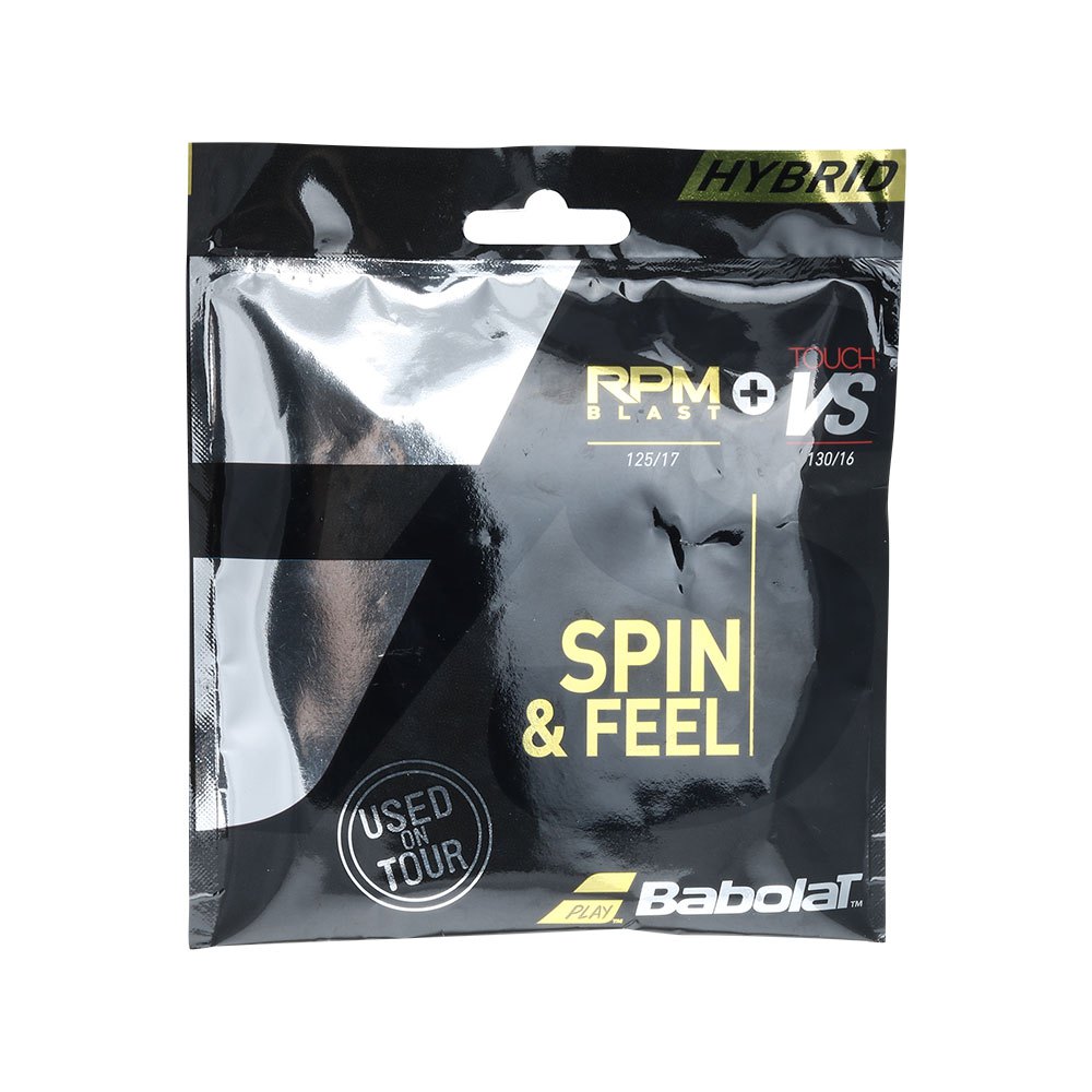 Babolat Hybrid Rpm Blast+vs 12 M Tennis Single String Gris 1.25 mm / 1.30 mm