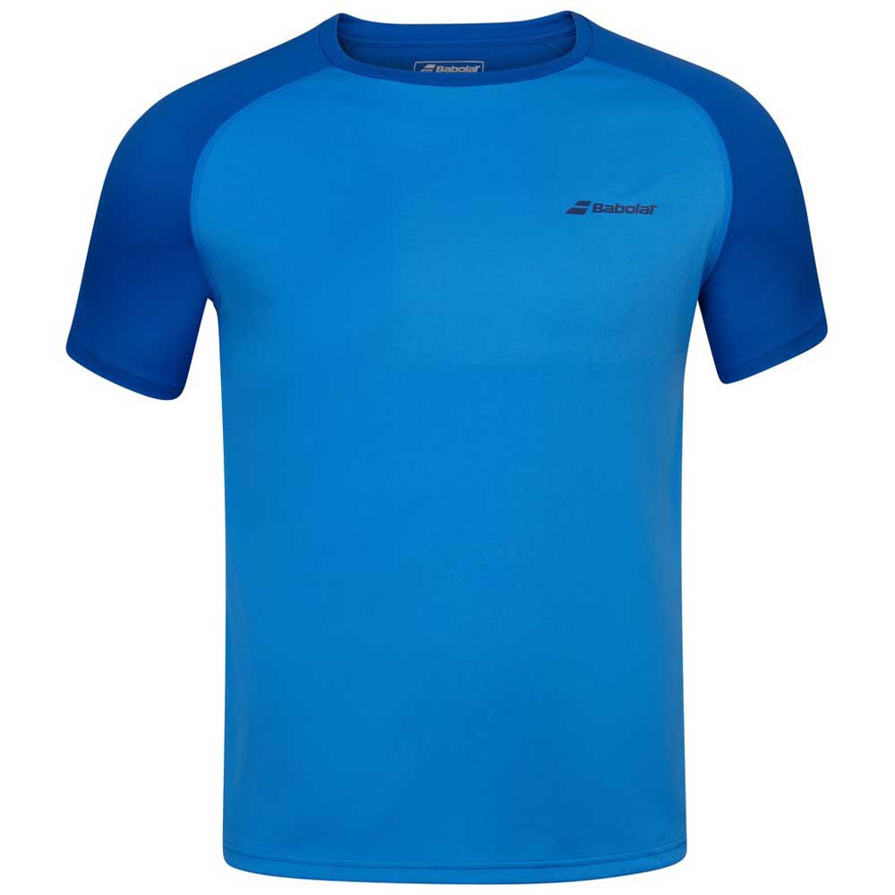 Babolat T-shirt à Manches Courtes Play Crew Neck 12-14 Years Blue Aster