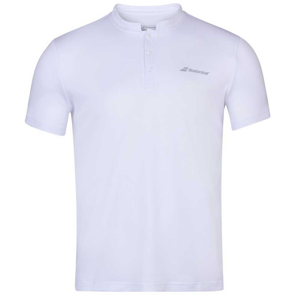 Babolat Polo à Manches Courtes Play 8-10 Years White / White