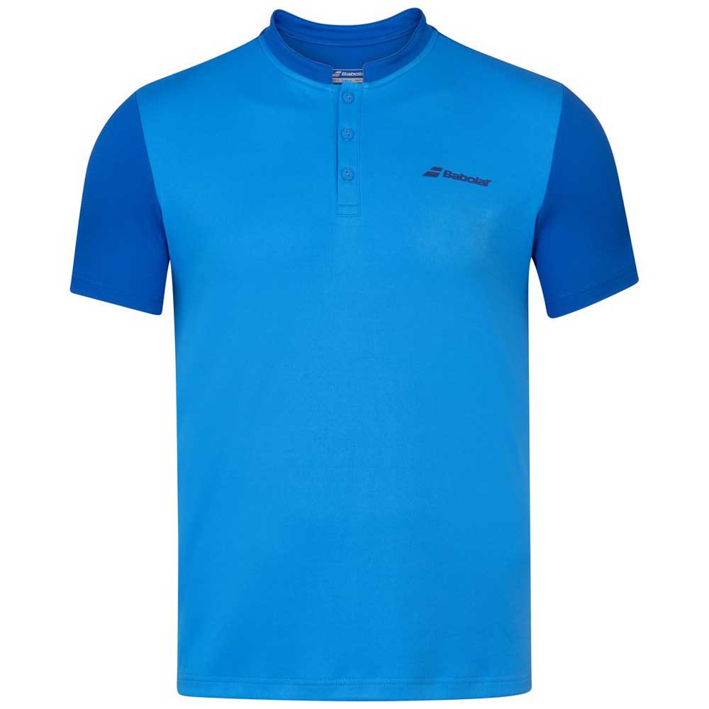 Babolat Polo à Manches Courtes Play 10-12 Years Blue Aster
