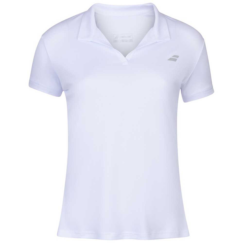 Babolat Play Short Sleeve Polo Shirt Blanc 12-14 Years