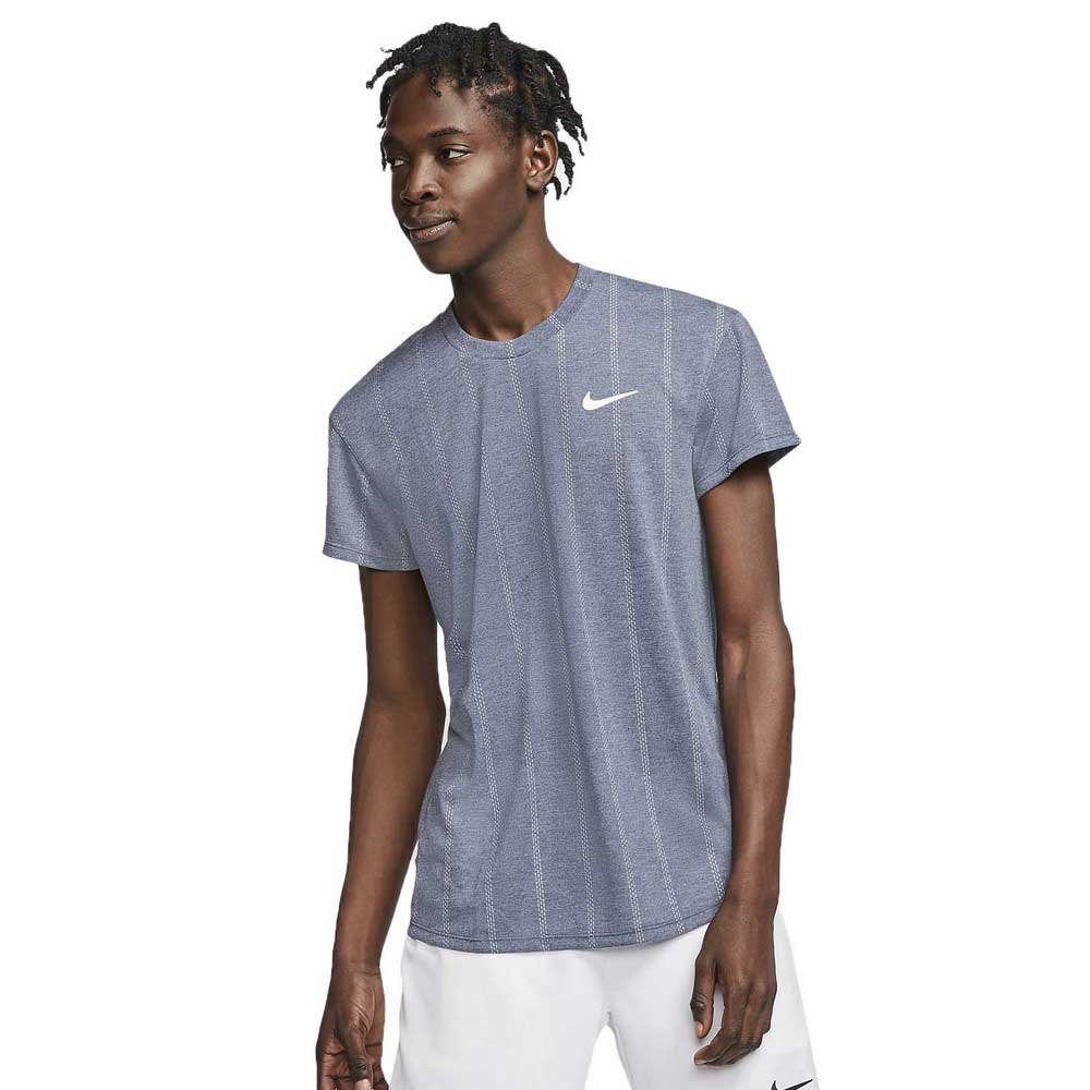 Nike T-shirt à Manches Courtes Court Challenger S Obsidian / White