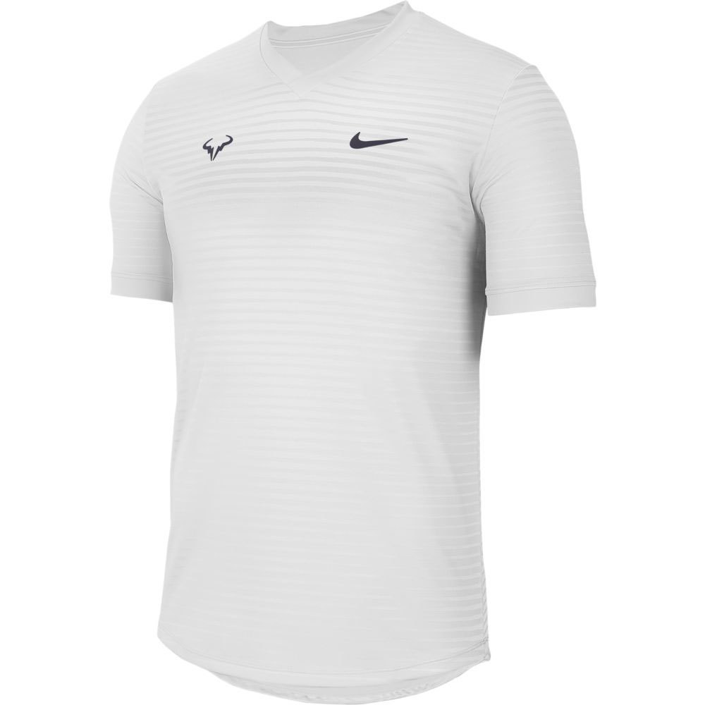 Nike T-shirt Manche Courte Court Rafa Challenger S White / Gridiron