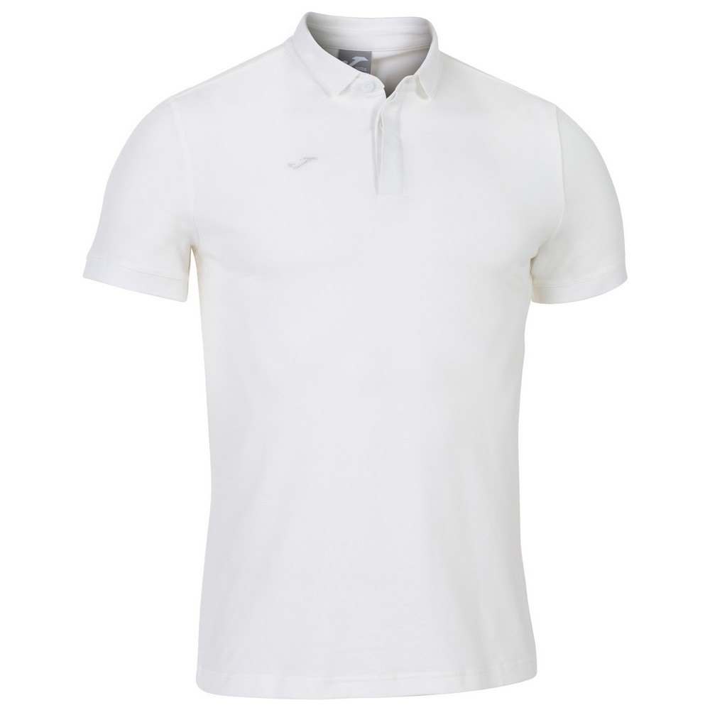 Joma Pasarela Iii Short Sleeve Polo Shirt Blanc 2XL