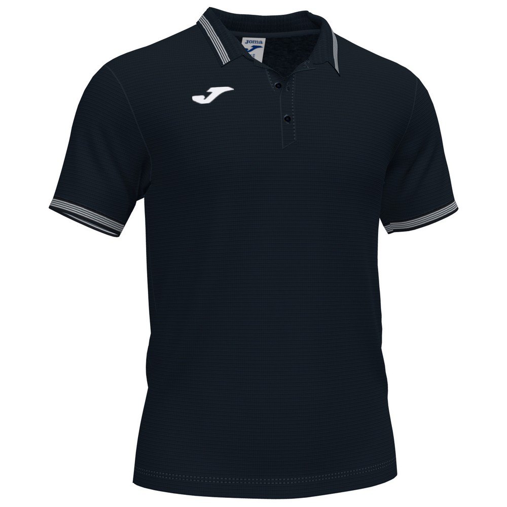 Joma Campus Iii Short Sleeve Polo Shirt Noir 5-6 Years