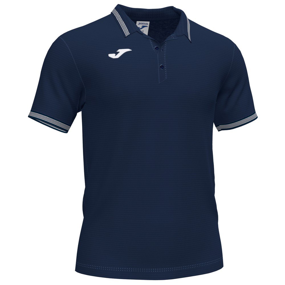 Joma Campus Iii Short Sleeve Polo Shirt Bleu 5-6 Years