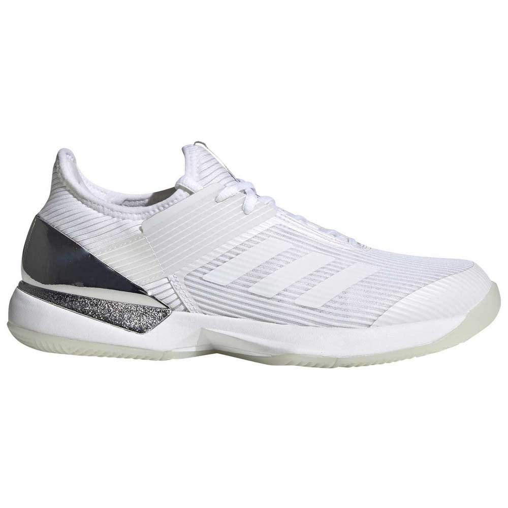 Adidas Des Chaussures Adizero Ubersonic 3 EU 38 White / Black / Silver