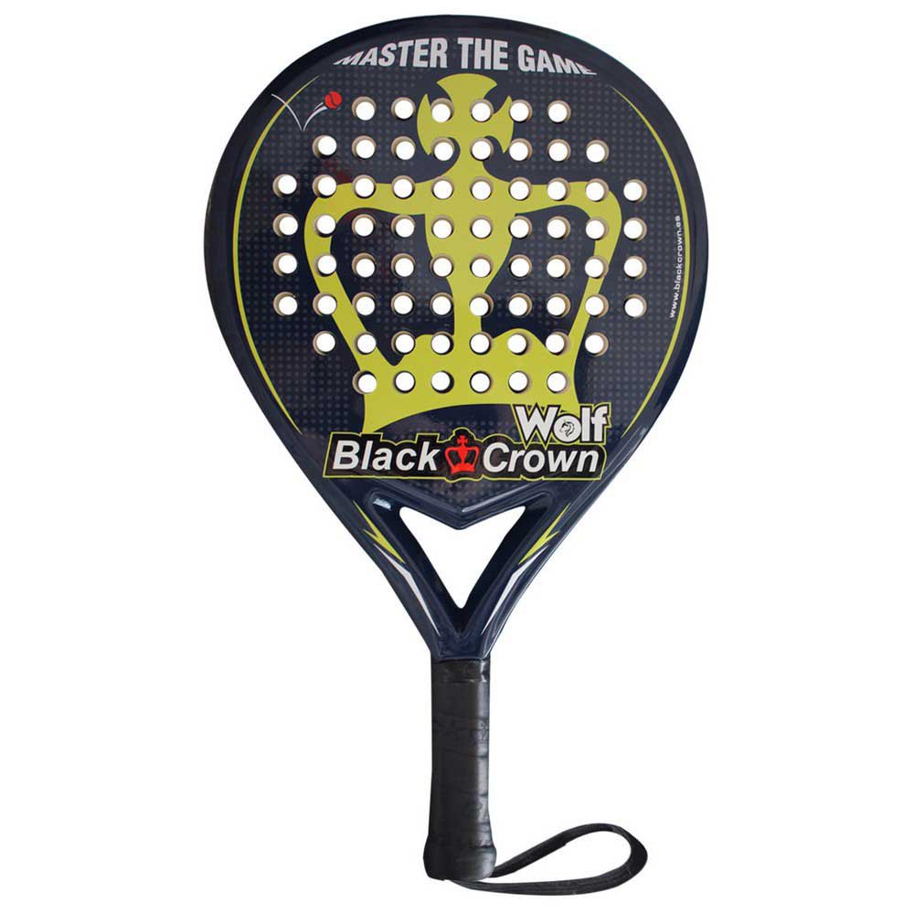 Black Crown Wolf Padel Racket Noir