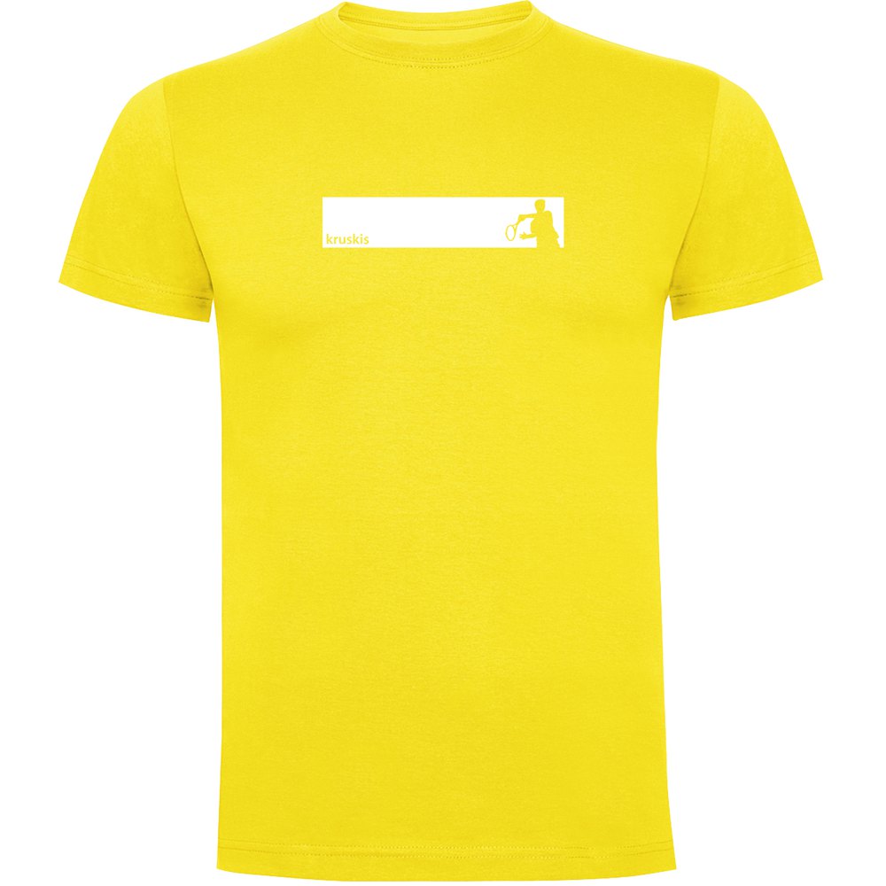 Kruskis Tennis Frame Short Sleeve T-shirt Jaune 2XL Homme