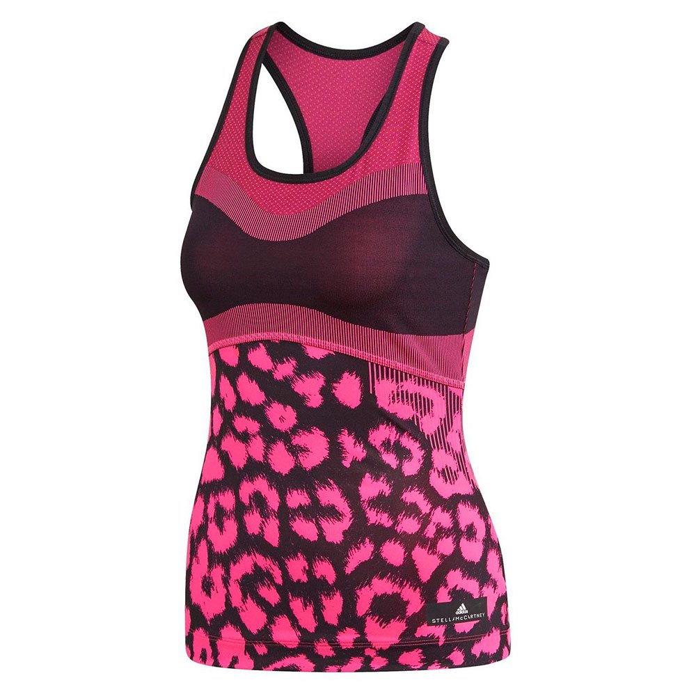 Adidas T-shirt Sans Manches Stella Mccartney XS Black / Shock Pink