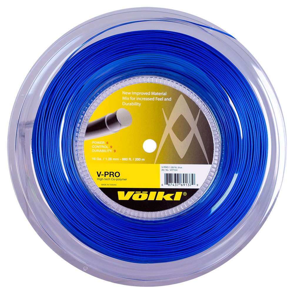 Volkl Tennis Corde De Bobine De Tennis V Pro 200 M 1.28 mm Blue