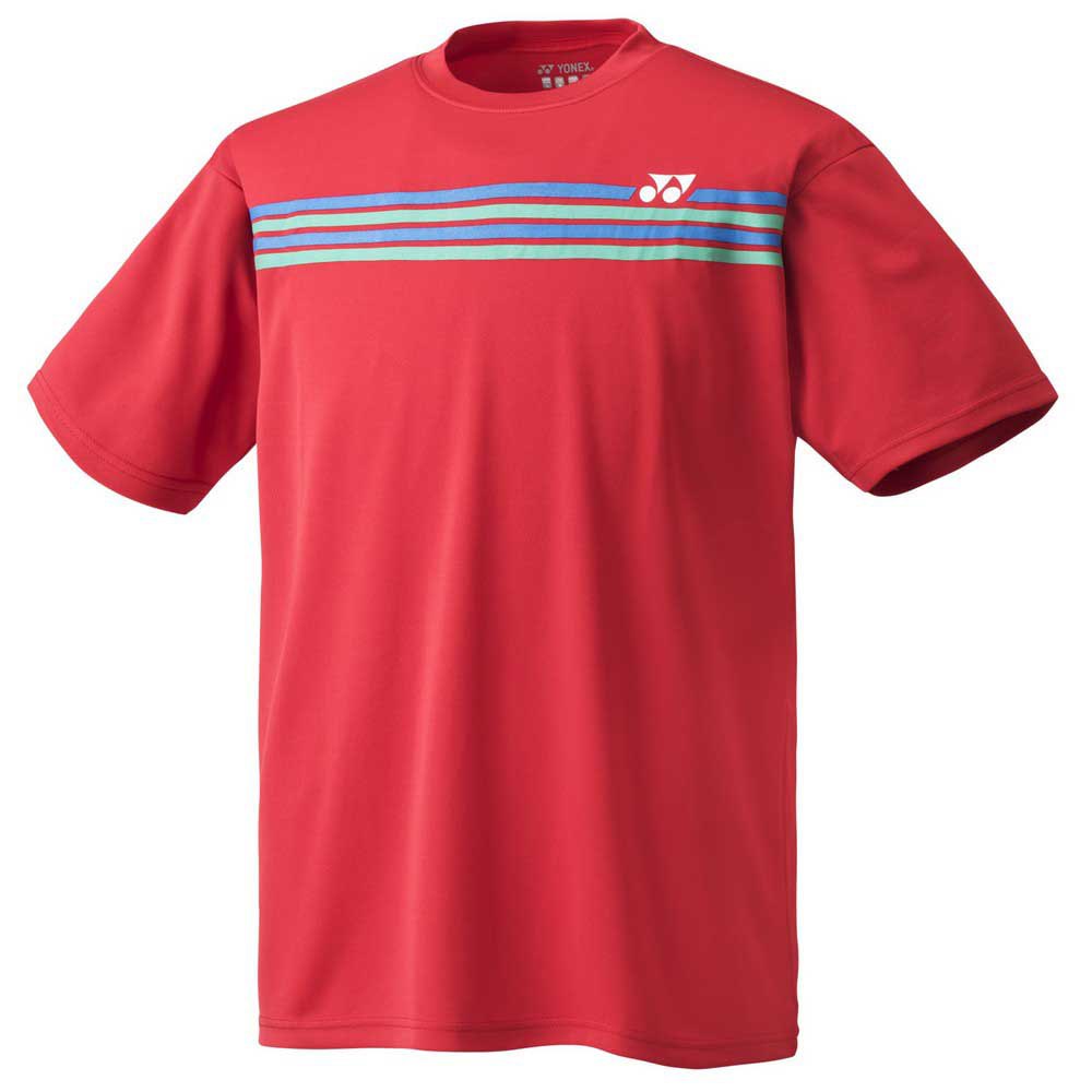 Yonex Crew Neck Short Sleeve T-shirt Rouge XL Homme
