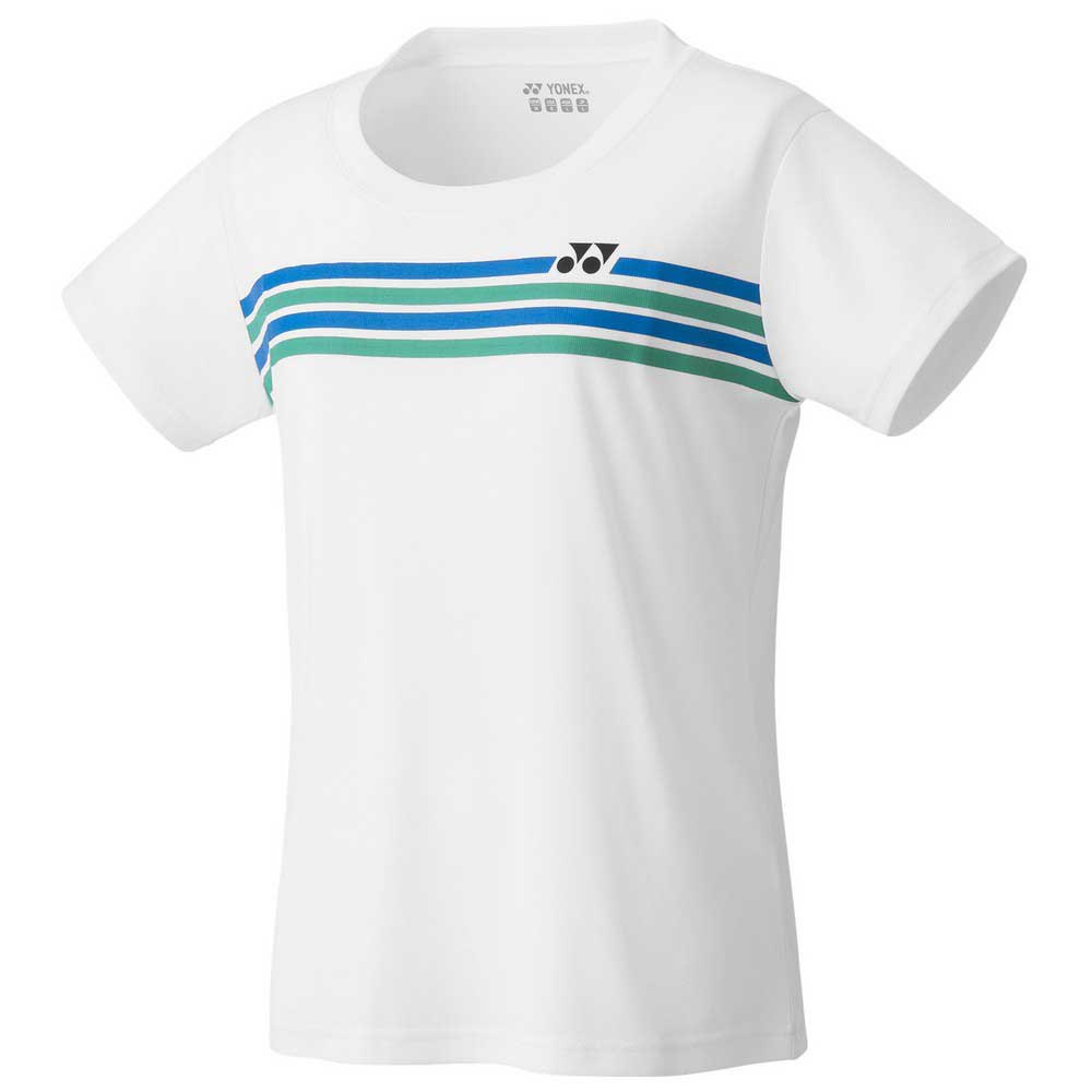 Yonex T-shirt à Manches Courtes Crew Neck L White