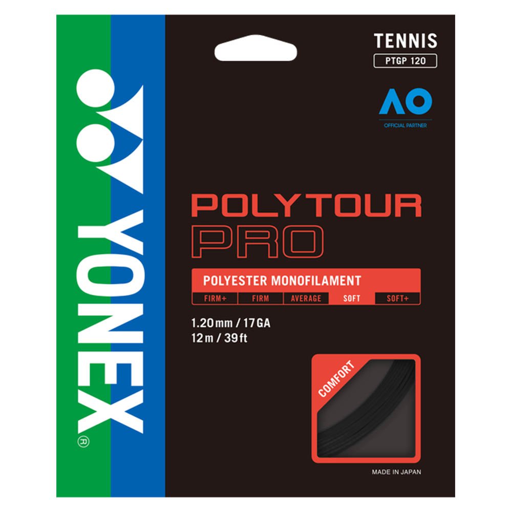 Yonex Polytour Pro 12 M Tennis Single String Jaune 1.25 mm