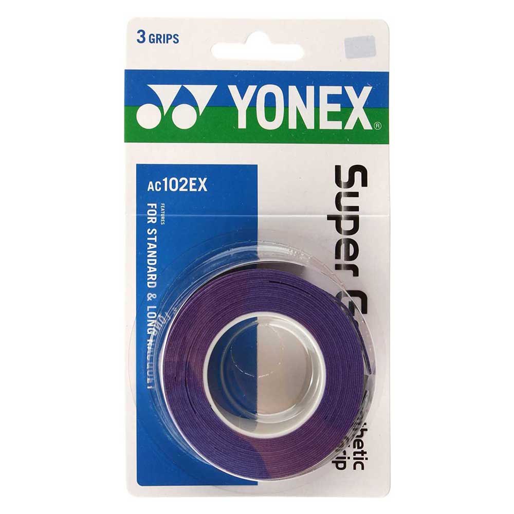 Yonex Super Grap Ac102ex Tennis Overgrip 3 Units Violet