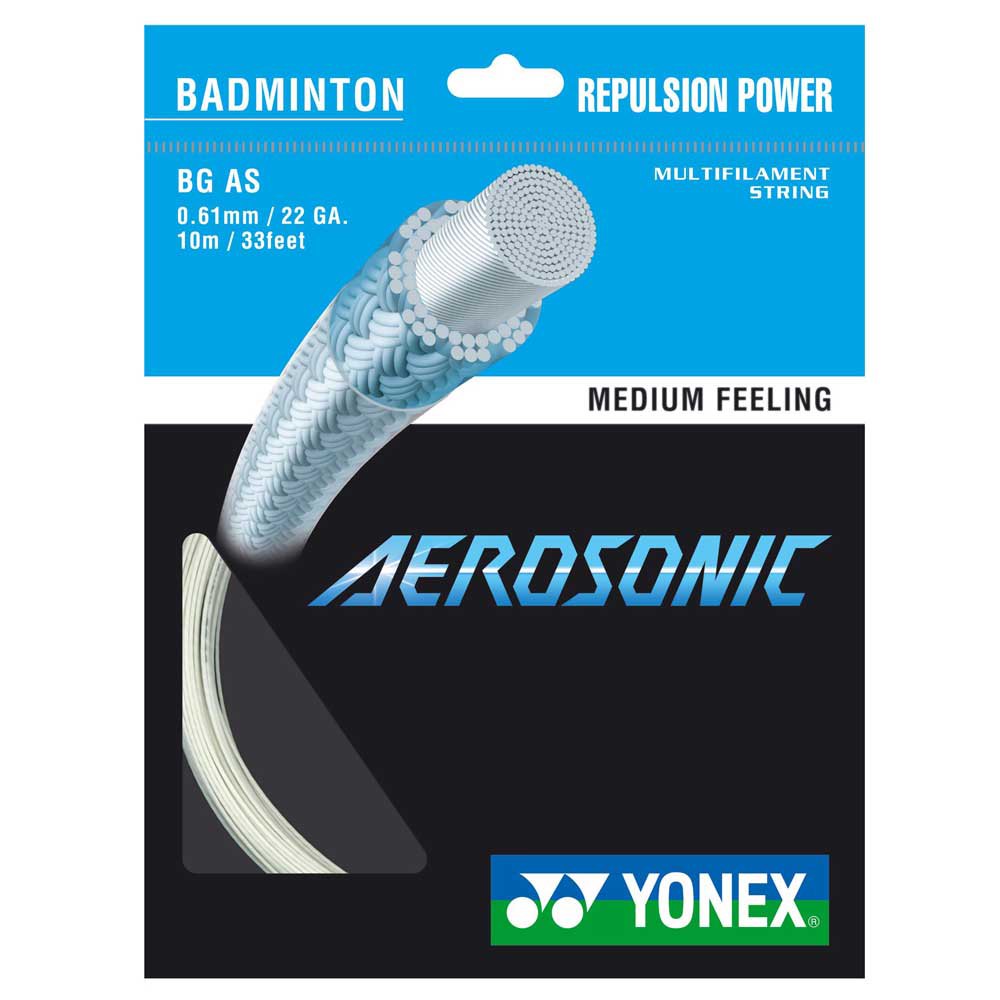 Yonex Aerosonic 10 M Badminton Single String Blanc 0.61 mm