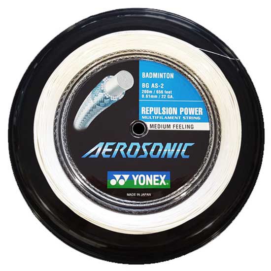 Yonex Aerosonic 200 M Badminton Reel String Noir 0.61 mm