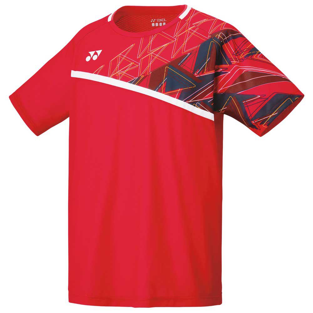 Yonex T-shirt à Manches Courtes Crew Neck S Flash Red